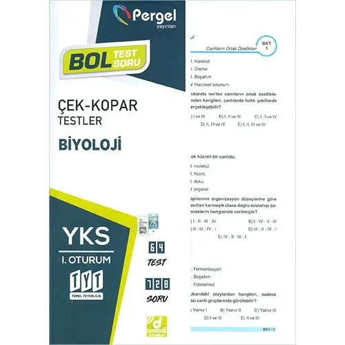 Pergel TYT Biyoloji Çek Kopar Testler
