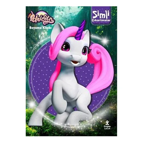 Unicorn Simli Çıkartmalı Boyama Kitabı - Kolektif - Doğan Çocuk