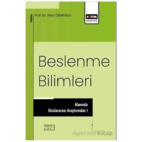 Beslenme Bilimleri Alanında Uluslararası Araştırmalar 1