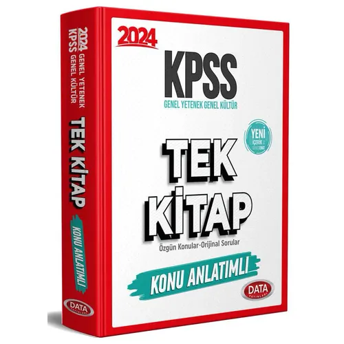 Data Yayınları 2025 KPSS Genel Yetenek Genel Kültür Tek Kitap Konu Anlatımlı