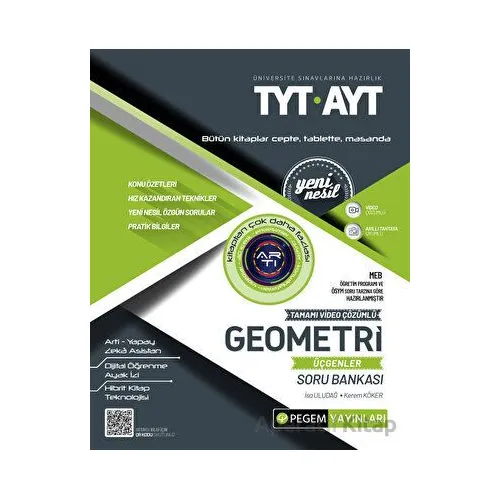 TYT-AYT Geometri Üçgenler Soru Bankası - Kolektif - Pegem Akademi Yayıncılık