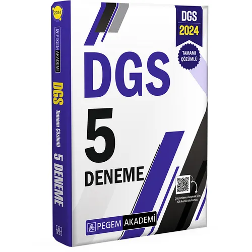 2024 DGS Tamamı Çözümlü 5 Deneme - Kolektif - Pegem Akademi Yayıncılık