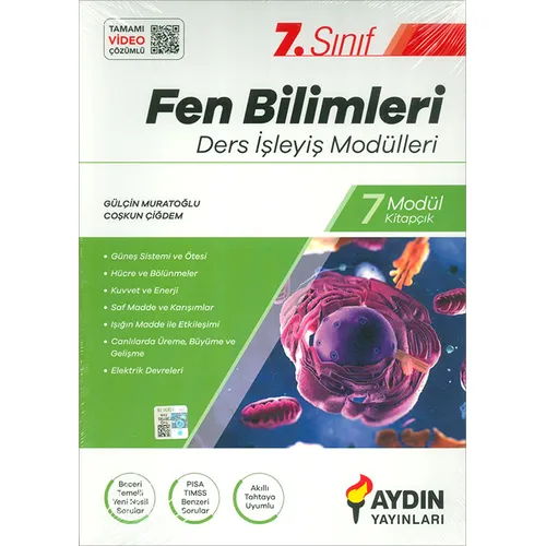 7.Sınıf Fen Bilimleri Ders İşleyiş Modülleri Aydın Yayınları