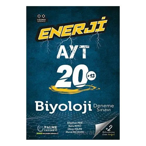 Palme Yayınevi Enerji AYT Biyoloji 20 Deneme