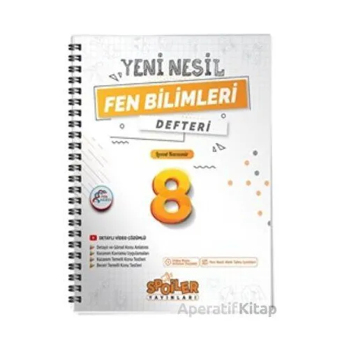 Spoiler Yayınları 8. Sınıf Fen Bilimleri Yeni Nesil Defter