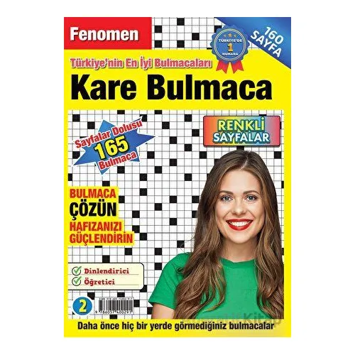 Fenomen Kare Bulmaca 2 - Kolektif - Maxi Yayıncılık