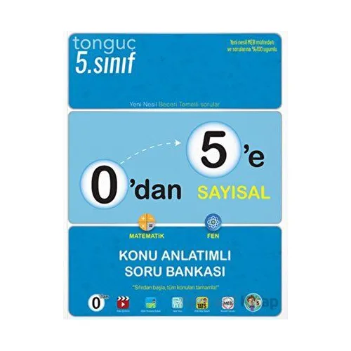 Tonguç 0’dan 5’e Sayısal Konu Anlatımlı Soru Bankası