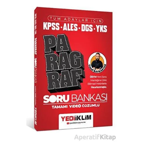 Yediiklim 2024 Tüm Adaylar İçin KPSS - ALES - DGS - YKS Paragraf Soru Bankası
