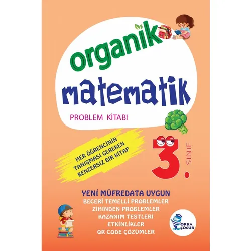 İlkokul 3.Sınıf Organik Matematik Problem Kitabı Orka Çocuk Yayınları
