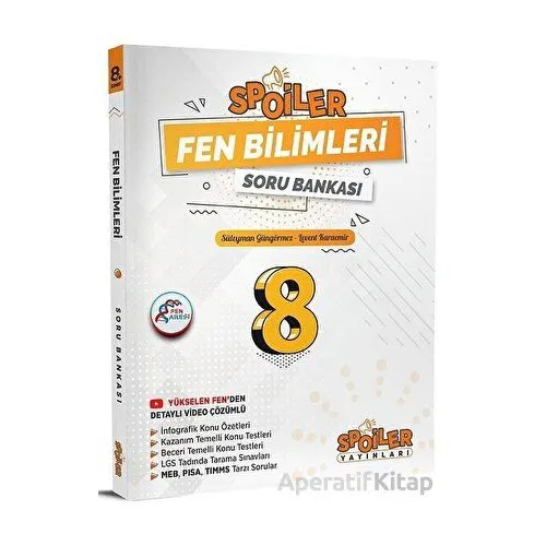 Spoiler Yayınları 8. Sınıf Fen Bilimleri Spoiler Soru Bankası