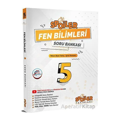 Spoiler Yayınları 5. Sınıf Fen Bilimleri Spoiler Soru Bankası