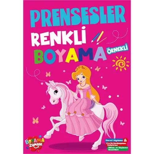 Renkli Boyama Prensesler Boyama Zamanı