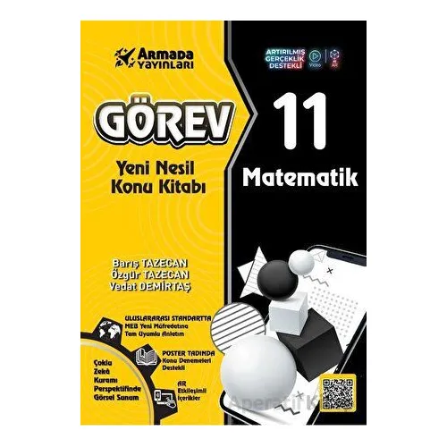 Görev 11.Sınıf Matematik Yeni Nesil Konu Kitabı - Özgür Tazecan - Armada Yayınları