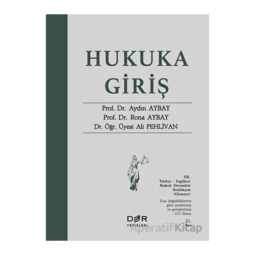 Hukuka Giriş - Rona Aybay - Der Yayınları