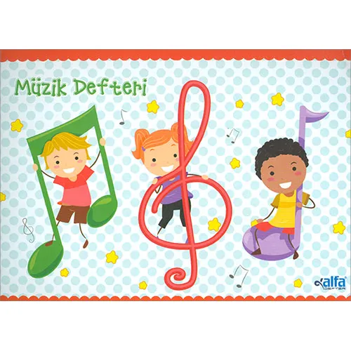 A5 Boy 30 Yaprak Küçük Müzik Defteri Alfa Defter