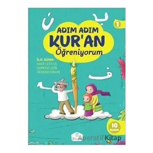 Adım Adım Kuran Öğreniyorum Seti (3 Kitap + 1 Dvd) - Nevin Karataş - Fidan Yayınları