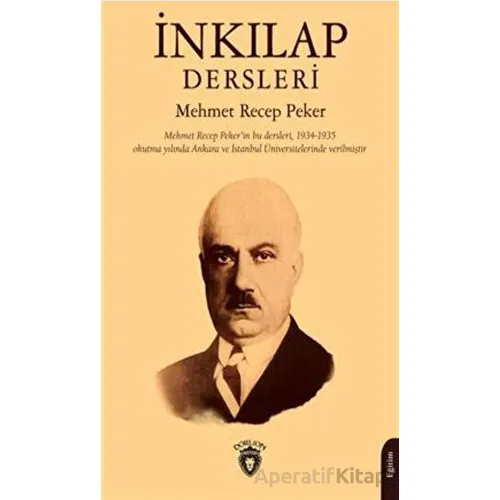 İnkılap Dersleri - Mehmet Recep Peker - Dorlion Yayınları