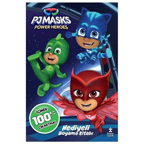 Pj Masks 100+ Çıkartma Hediyeli Boyama Kitabı - Kolektif - Doğan Çocuk