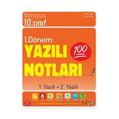 10. Sınıf Yazılı Notları 1. Dönem 1 ve 2. Yazılı Tonguç Akademi