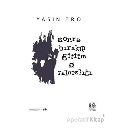 Sonra Bırakıp Gittim O Yalnızlığı - Yasin Erol - Pikaresk Yayınevi