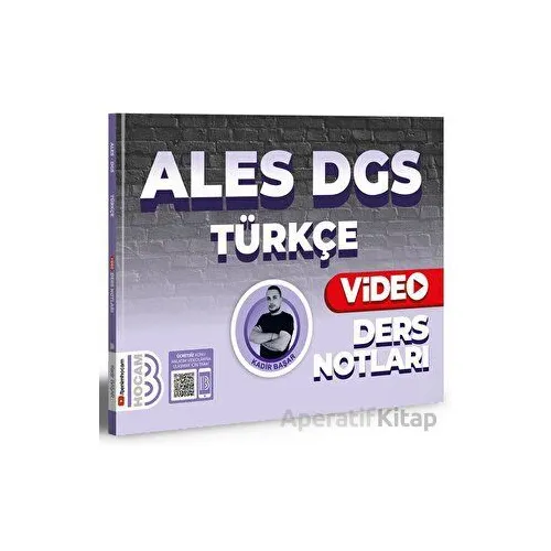 2024 Benim Hocam Yayınları ALES DGS Türkçe Video Ders Notları