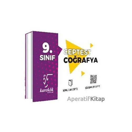 9. Sınıf Cep Test Coğrafya Karekök Yayıncılık