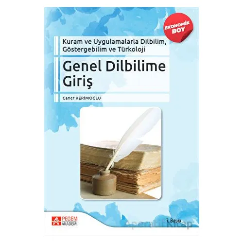 Genel Dilbilimine Giriş - Caner Kerimoğlu - Pegem Akademi Yayıncılık