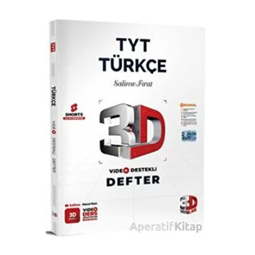 TYT Türkçe Video Destekli Defter 3D Yayınları