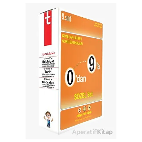 0dan 9a Konu Anlatımlı Soru Bankası Sözel Set Tonguç Akademi