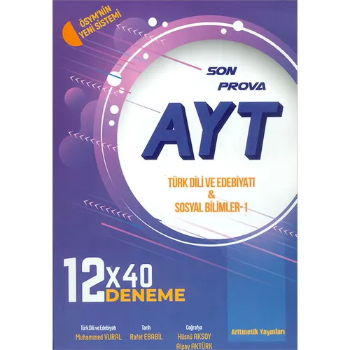 AYT Türk Dili Edebiyatı Ve Sosyal Bilimler 12X40 Deneme (Kampanyalı) Aritmetik Yayınları