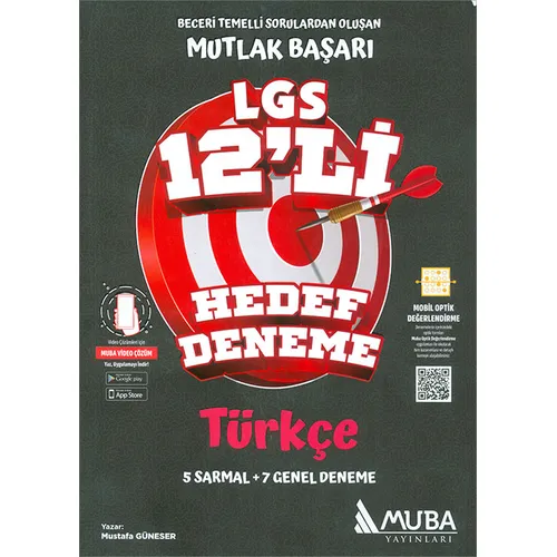 Mutlak Başarı LGS 8.Sınıf Türkçe 12li Hedef Deneme Muba Yayınları