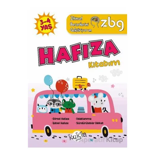 ZBG 3-4 Yaş Hafıza Kitabım - Zihinsel Becerilerimi Geliştiriyorum - Buçe Dayı - Kukla Yayınları