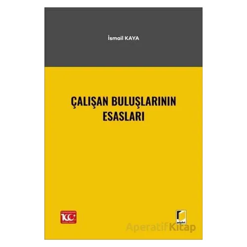 Çalışan Buluşlarının Esasları - İsmail Kaya - Adalet Yayınevi