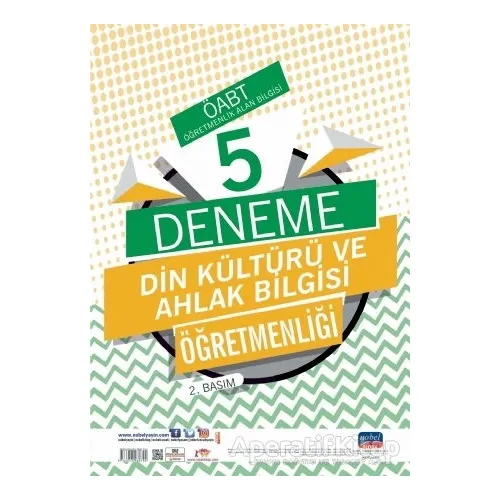 ÖABT Din Kültürü ve Ahlak Bilgisi Öğretmenliği Öğretmenlik Alan Bilgisi 5 Deneme
