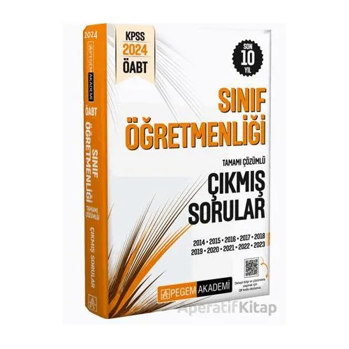 KPSS ÖABT Sınıf Öğretmenliği Tamamı Çözümlü Çıkmış Sorular - Kolektif - Pegem Akademi Yayıncılık
