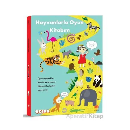 Hayvanlarla Oyun Kitabım - Okido - Uçan Fil Yayınları