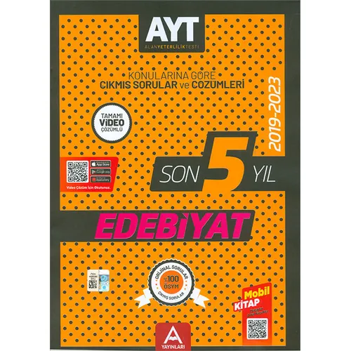 Son 5 Yılın Çıkmış AYT Edebiyat Soruları 2019-2023 A Yayınları