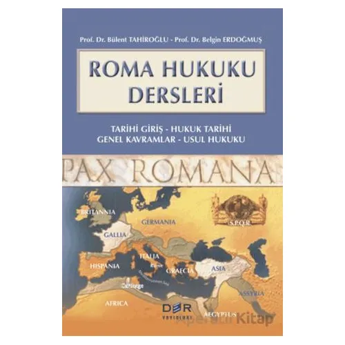 Roma Hukuku Dersleri - Belgin Erdoğmuş - Der Yayınları