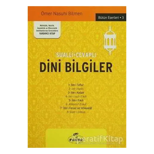 Sualli-Cevaplı Dini Bilgiler - Ömer Nasuhi Bilmen - Ravza Yayınları