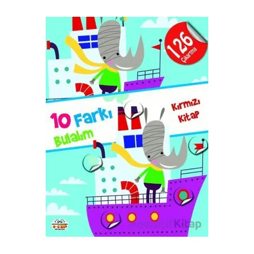 10 Farkı Bulalım - Kırmızı Kitap - Kolektif - 0-6 Yaş Yayınları