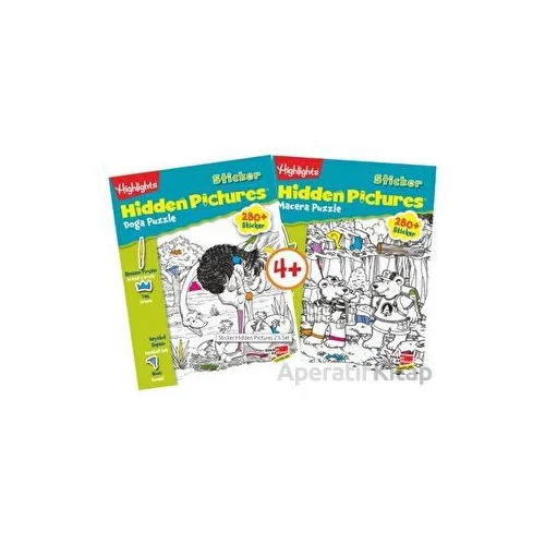 Highlights Sticker Hidden Pictures 4lü Set - Kolektif - Dikkat Atölyesi Yayınları
