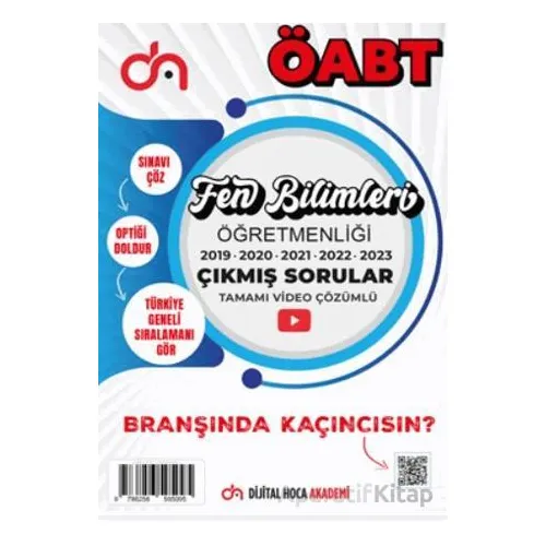 ÖABT Fen Bilimleri Öğretmenliği Son Beş Yıl Çıkmış Sorular Tamamı Video Çözümlü