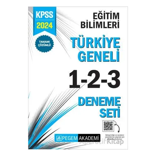 2024 KPSS Eğitim Bilimleri Tamamı Çözümlü Türkiye Geneli 1-2-3 (3lü Deneme Seti)