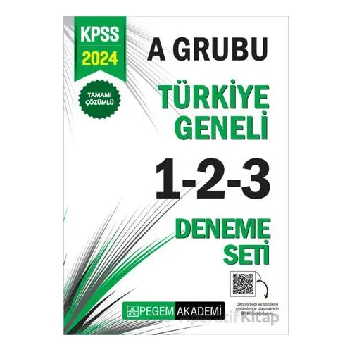 2024 KPSS A Grubu Tamamı Çözümlü Türkiye Geneli 1-2-3 (3lü Deneme Seti)