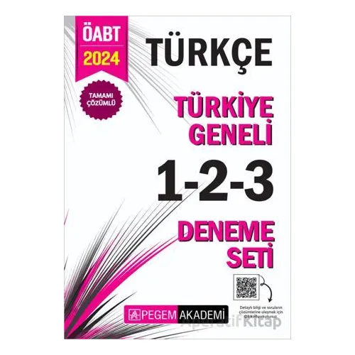 2024 KPSS ÖABT Türkçe Tamamı Çözümlü Türkiye Geneli 1-2-3 (3lü Deneme Seti)