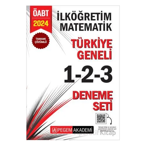 2024 KPSS ÖABT İlköğretim Matematik Tamamı Çözümlü Türkiye Geneli 1-2-3 (3lü Deneme Seti)