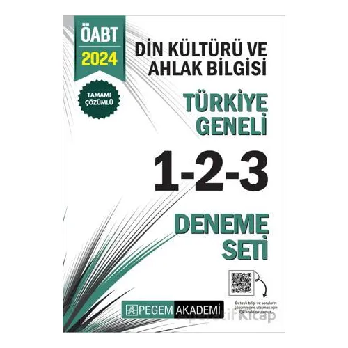 2024 KPSS ÖABT Din Kültürü ve Ahlak Bilgisi Tamamı Çözümlü Türkiye Geneli 1-2-3 (3lü Deneme Seti)