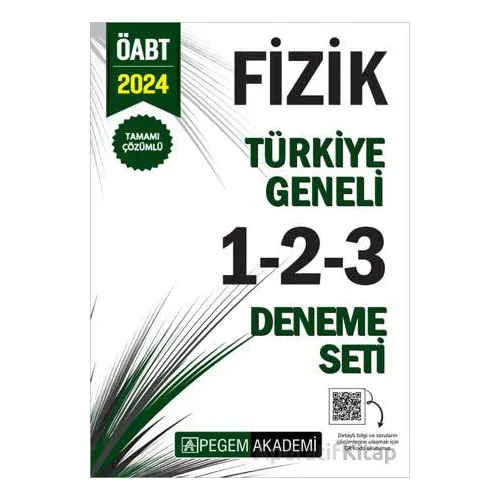 2024 KPSS ÖABT Fizik Tamamı Çözümlü Türkiye Geneli 1-2-3 (3lü Deneme Seti)