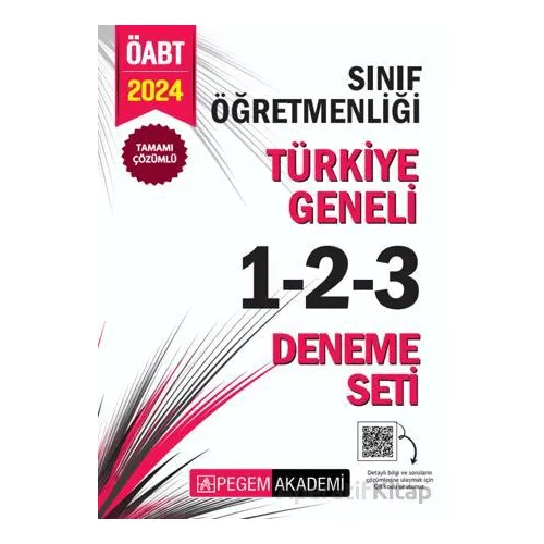 2024 KPSS ÖABT Sınıf Öğretmenliği Tamamı Çözümlü Türkiye Geneli 1-2-3 (3lü Deneme Seti)