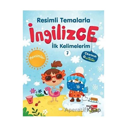 Resimli Temalarla İngilizce İlk Kelimelerim 7 - Mevsimler - Kolektif - Dikkat Atölyesi Yayınları